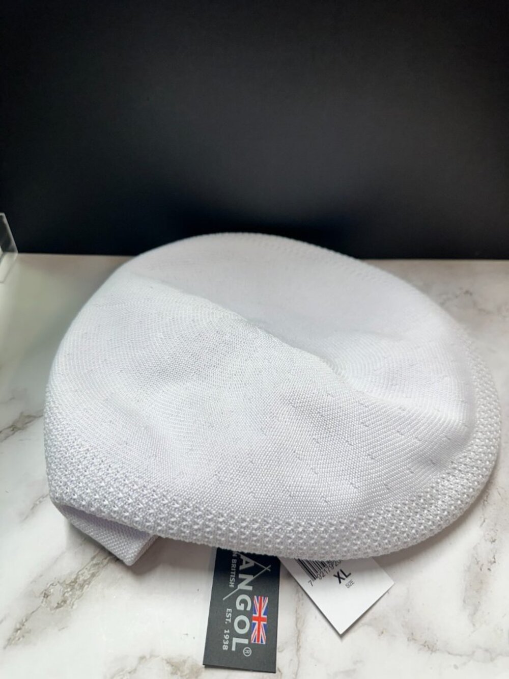 Kangol Hat Mens X-Large White Tropic 504 Ventair Hip Hop Rap 80s 90s Streetwear